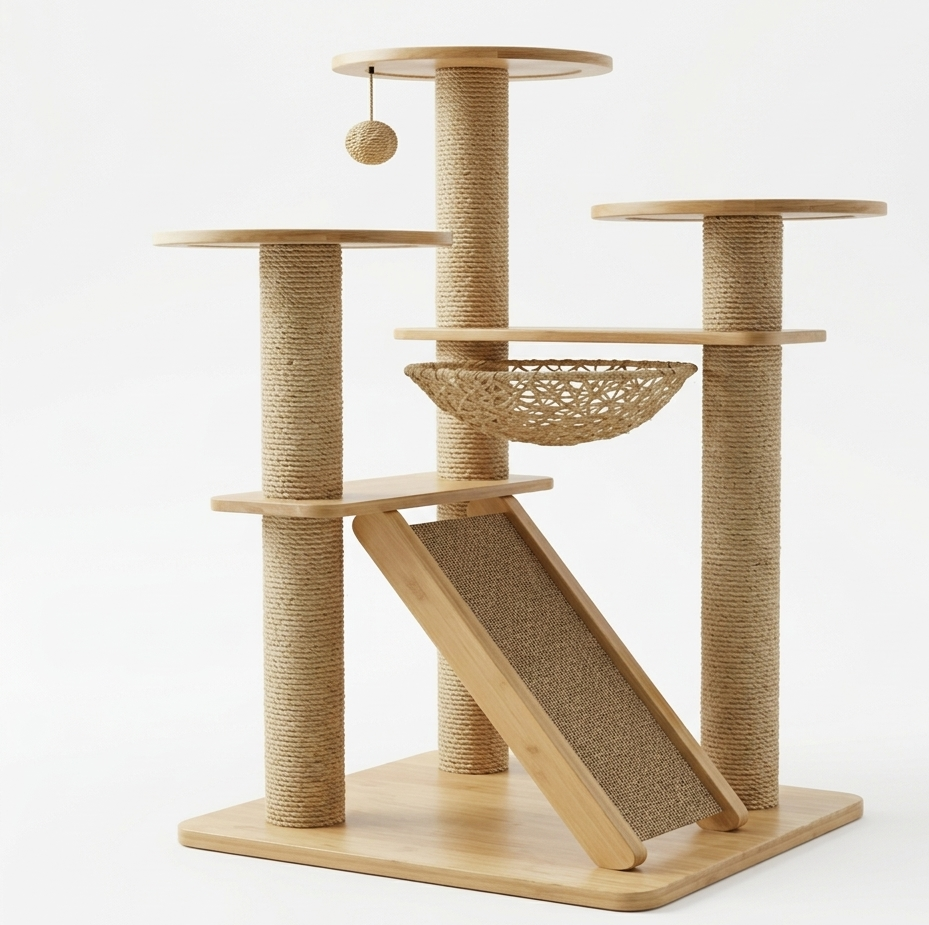 Cat Scratching Post Integrates with various toys